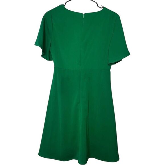 🔸BUNDLE ONLY🔸|EUC| LULU’S Jewel Green Tie Front Skater Dress - Picture 5 of 7